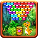 dinosaur bubble shooter android application logo